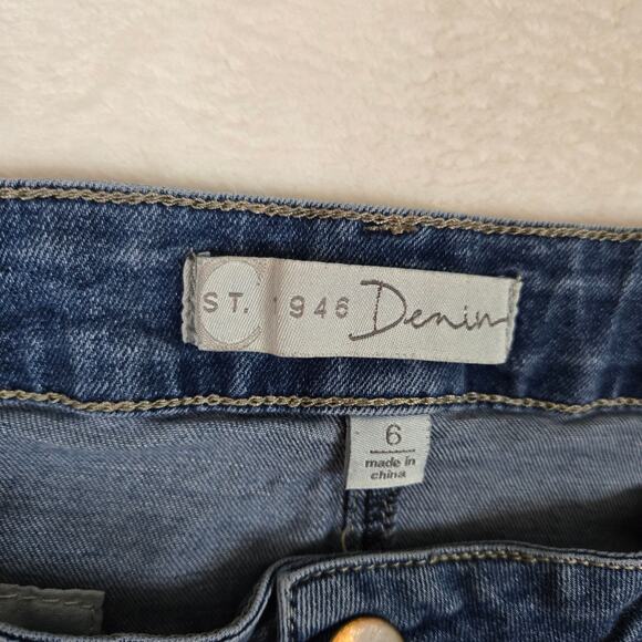 Est 1946 Denim Skirt Jeans Pencil Skirt Womens 6 Medium Wash 0742 - Picture 5 of 8